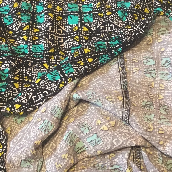 Bebop Black Blue Multicolor Fit & Flare T-back Dress - Picture 10 of 12